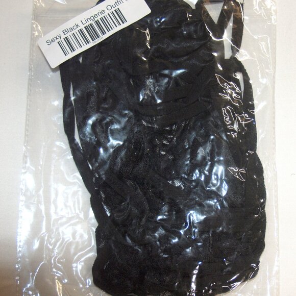 Sexy Playful Baby Doll Lingerie Black 1 Size fits most S-M NEW - Picture 7 of 7